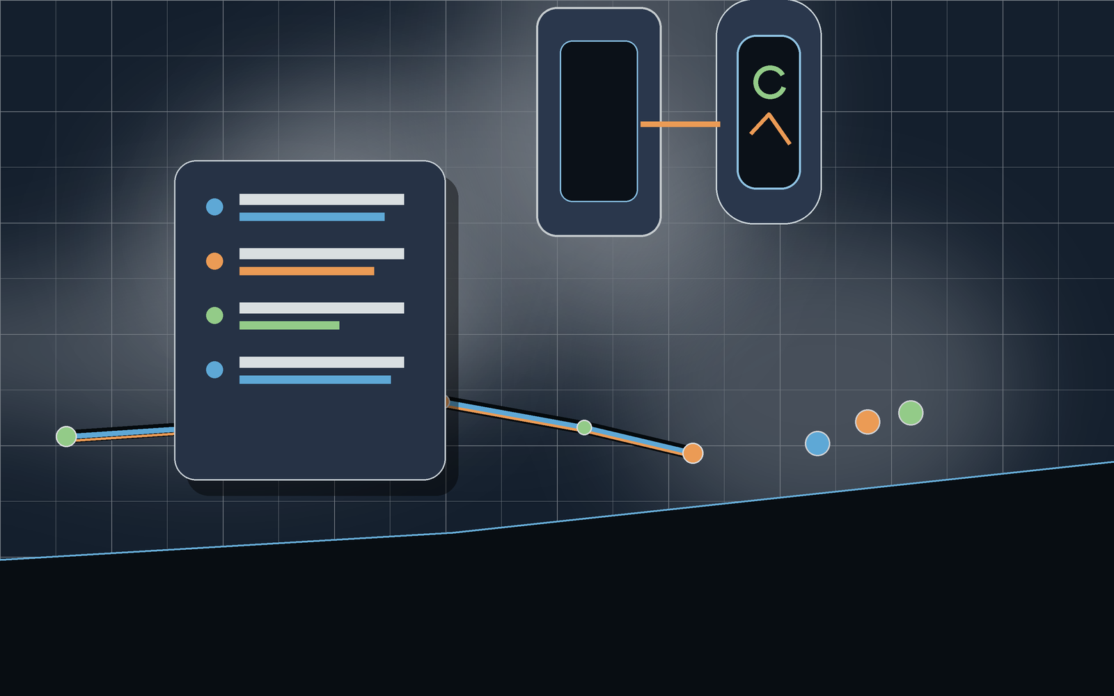Integration readiness dashboard with device and workout cards.