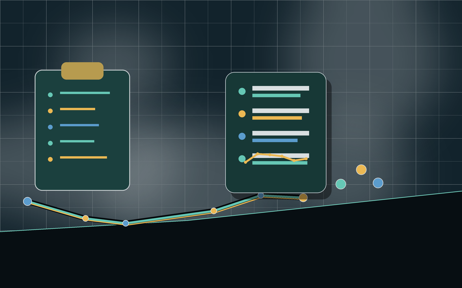Manual workout logging scene with clipboard rows and route data.
