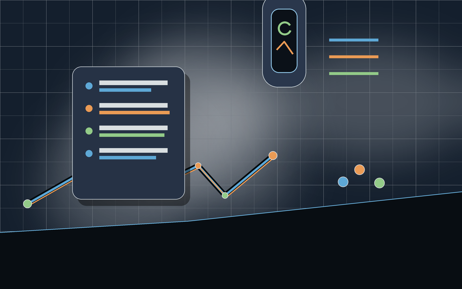 Watch cue dashboard with compact workout guidance cards.