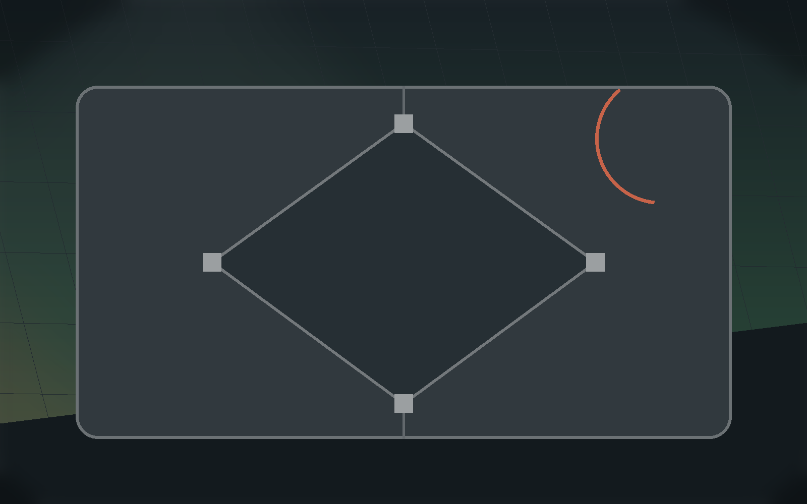 Baseball offseason dashboard with field and workout summary cards.