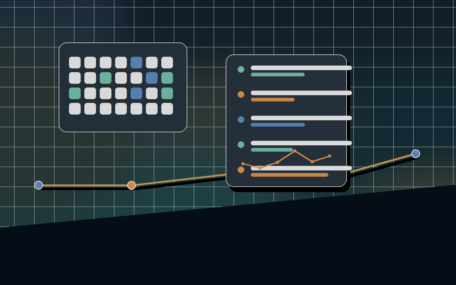 Daily training dashboard with readiness and workout trend cards.